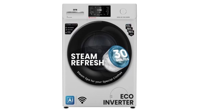 IFB 7 kg 5 Star Fully Automatic Front Load Washing Machine with In-built Heater (SERENA GXN 7012)