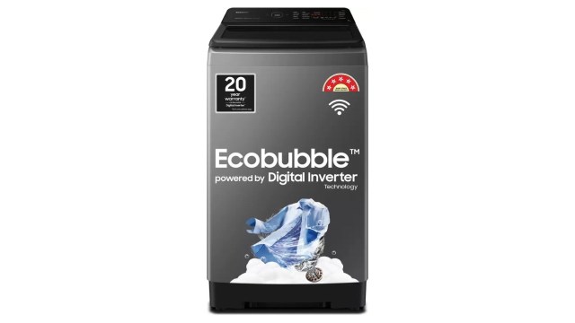 SAMSUNG 9 kg 5 star Fully Automatic Top Load Washing Machine Grey (WA90BG4542BDTL)