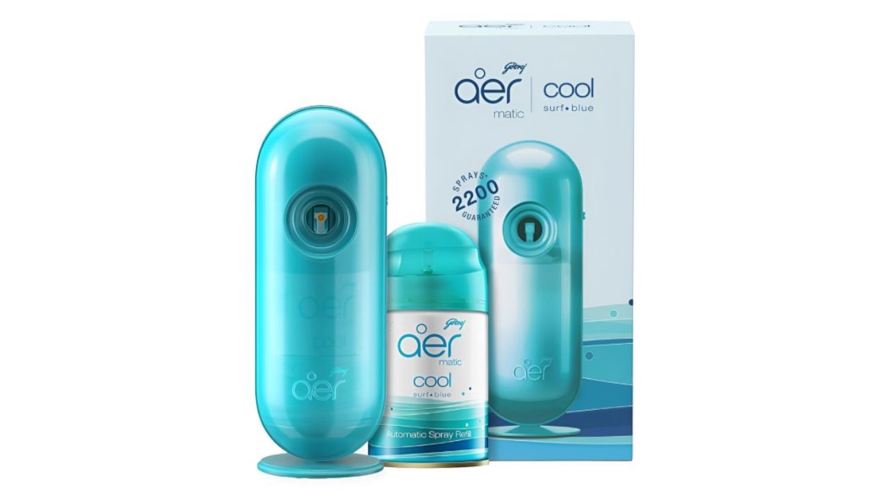 Godrej Aer Matic Kit Blue Cool Surf Automatic Air Freshener
