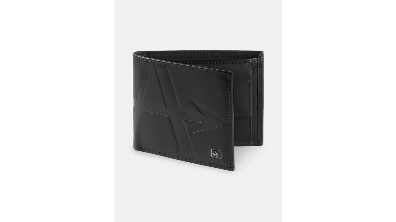 ARROW Men Formal Black Genuine Leather Wallet
