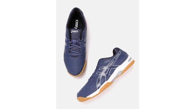 ASICS Men Blue Gel-Courtmov Solid Running Shoes