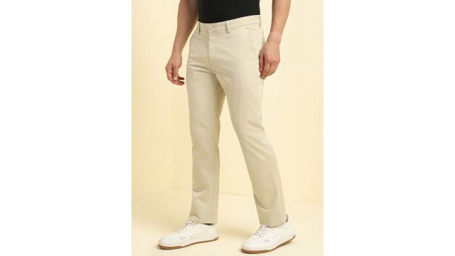 Allen Solly Men Regular Fit Mid-Rise Chinos Trousers