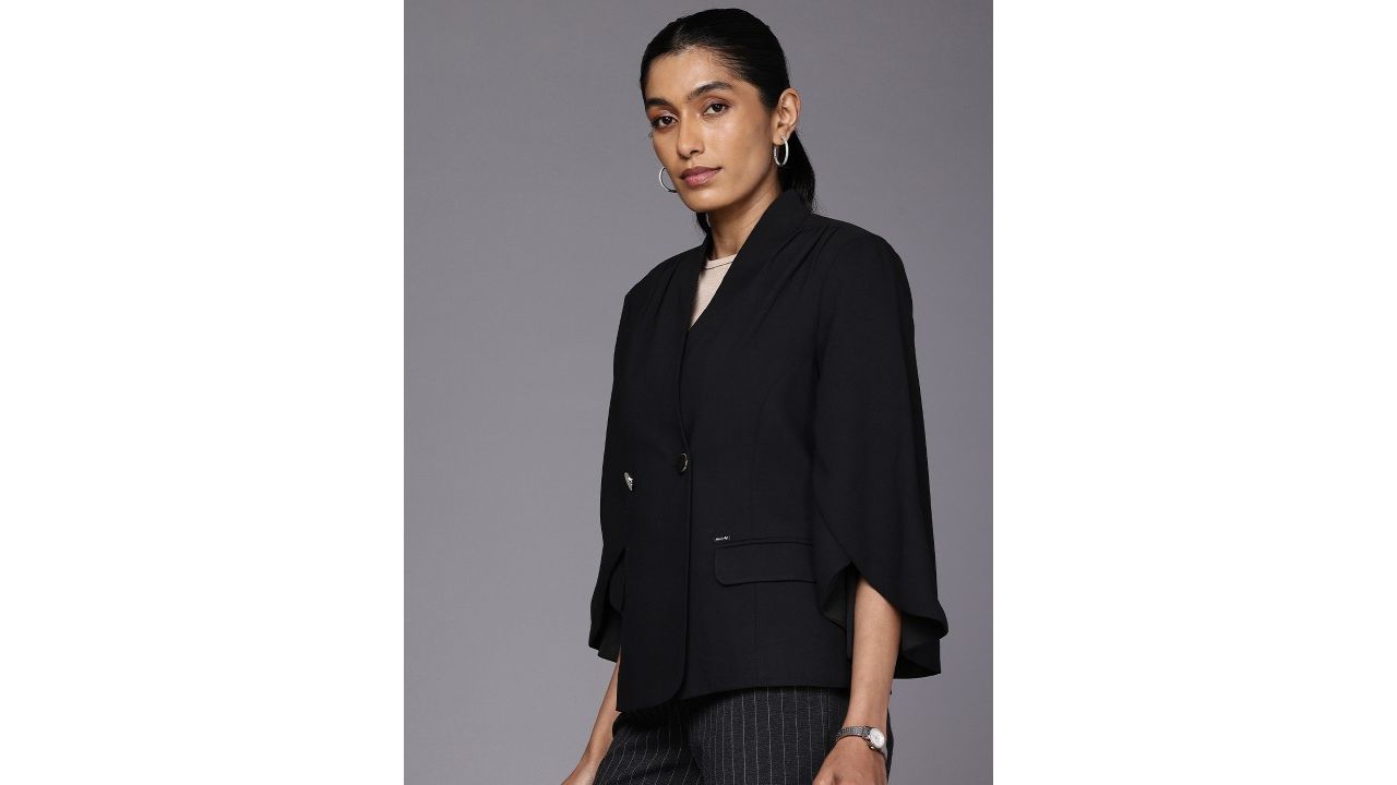 Allen Solly Woman Double-Breasted Formal Blazers