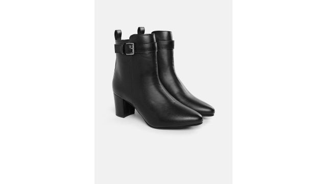 Allen Solly Women Buckle Detail Block Heel Boots