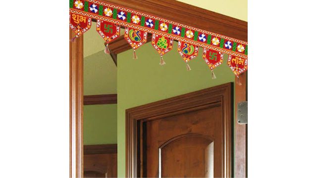 Ascension Design Subh Labh Traditional Art Handmade Door Bandarwal