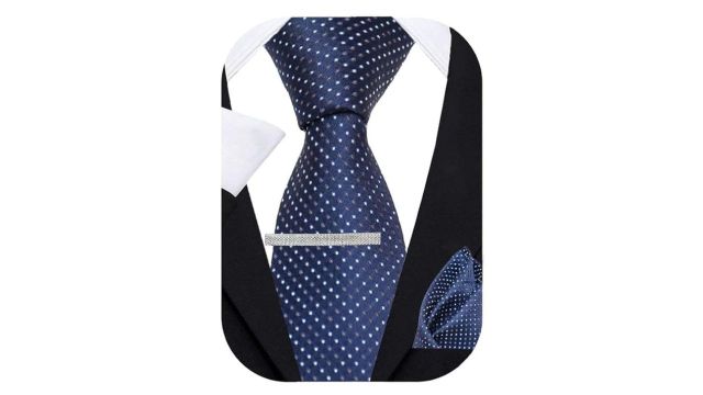 Axlon Tie for Men – Dotted Silk Neck Ties Set