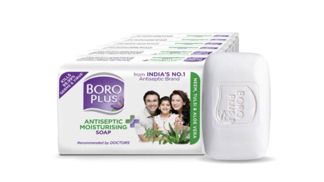 BOROPLUS Set of 6 Antiseptic Soaps (125g each) & 2 Soft Ayurvedic Antiseptic Creams (300ml)