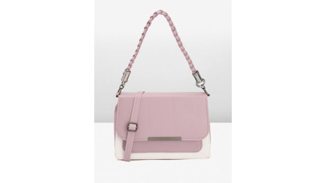 Caprese Colourblocked Structured Satchel Bag