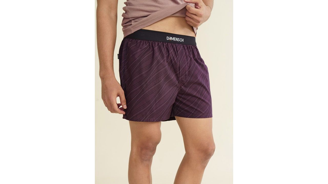 DAMENSCH Men Pack of 2 Ultra-Light Cotton Regular Fit Boxer Shorts