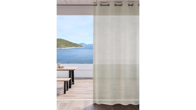 DDecorBeige Sheer Door Curtain
