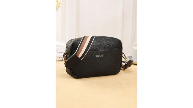 Diva Dale PU Broad Strap Structured Sling Bag