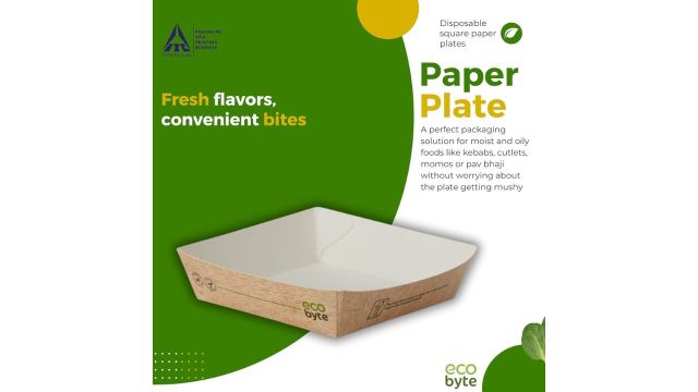 Ecobyte ITC Square Paper Plate