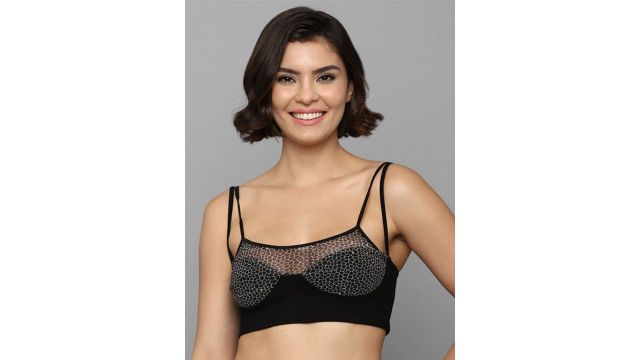 FOREVER 21 Black Bralette Crop Top