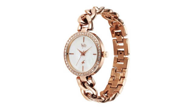 FastrackVyb Showstopper Women Embellished Dial Analogue Watch FV60026WM01W