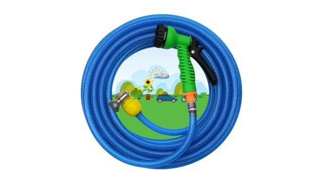 Flexible Garden Hose Pipe with 7-Pattern Spray Gun