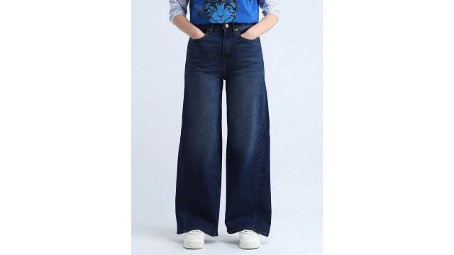 Flying Machine K-Street X High Rise Baggy Fit Jeans