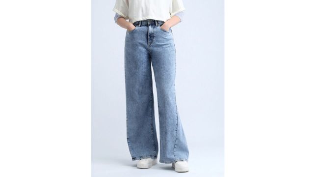 Flying Machine K-Street X High Rise Baggy Fit Jeans