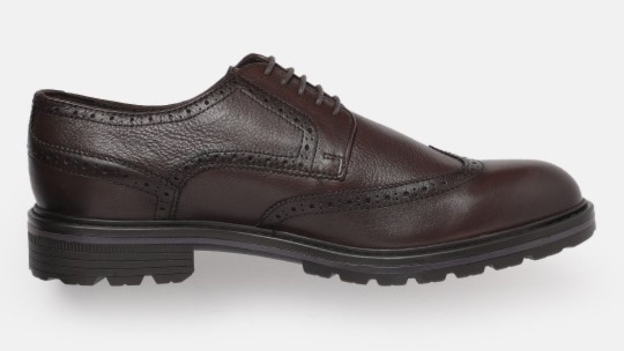 Geox Men U Walk Pleasure C A Leather Formal Brogues