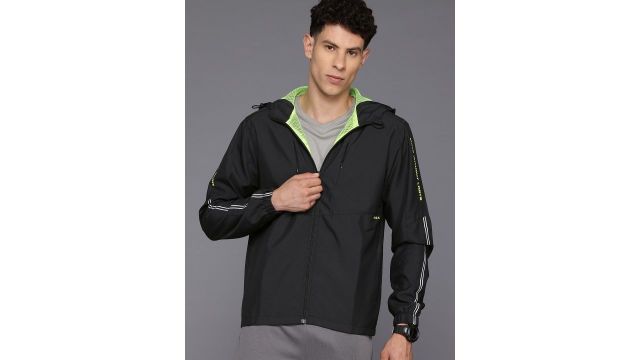 HRX by Hrithik Roshan Rapid-Dry Hooded Training Jacket