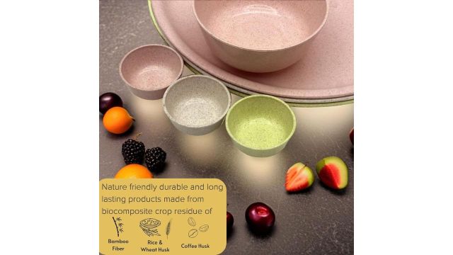 Happy Cove Solid Husk Eco Friendly Dinner Plates