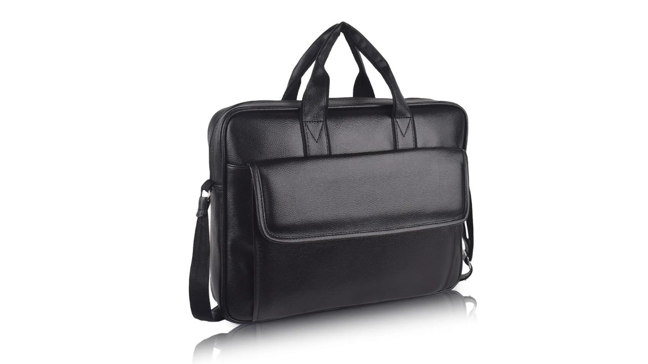 ICHIEF Men Black Messenger Bag - Extra Spacious