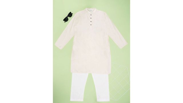 Indus Route by Pantaloons Boys Regular Straight Kurta with Pyjamas