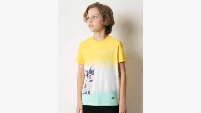 Jack & Jones JuniorBoys Graphic Printed Pure Cotton T-Shirt
