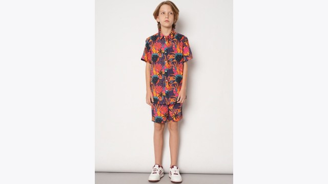 Jack & Jones JuniorBoys Tropical Printed Regular Fit Shorts