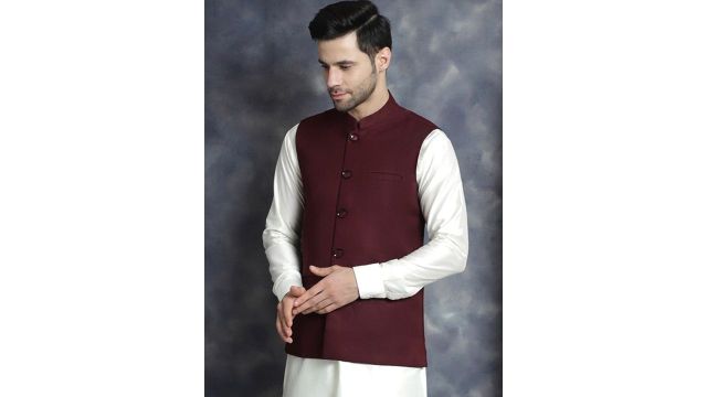 Jompers Mandarin Collar Nehru Jacket