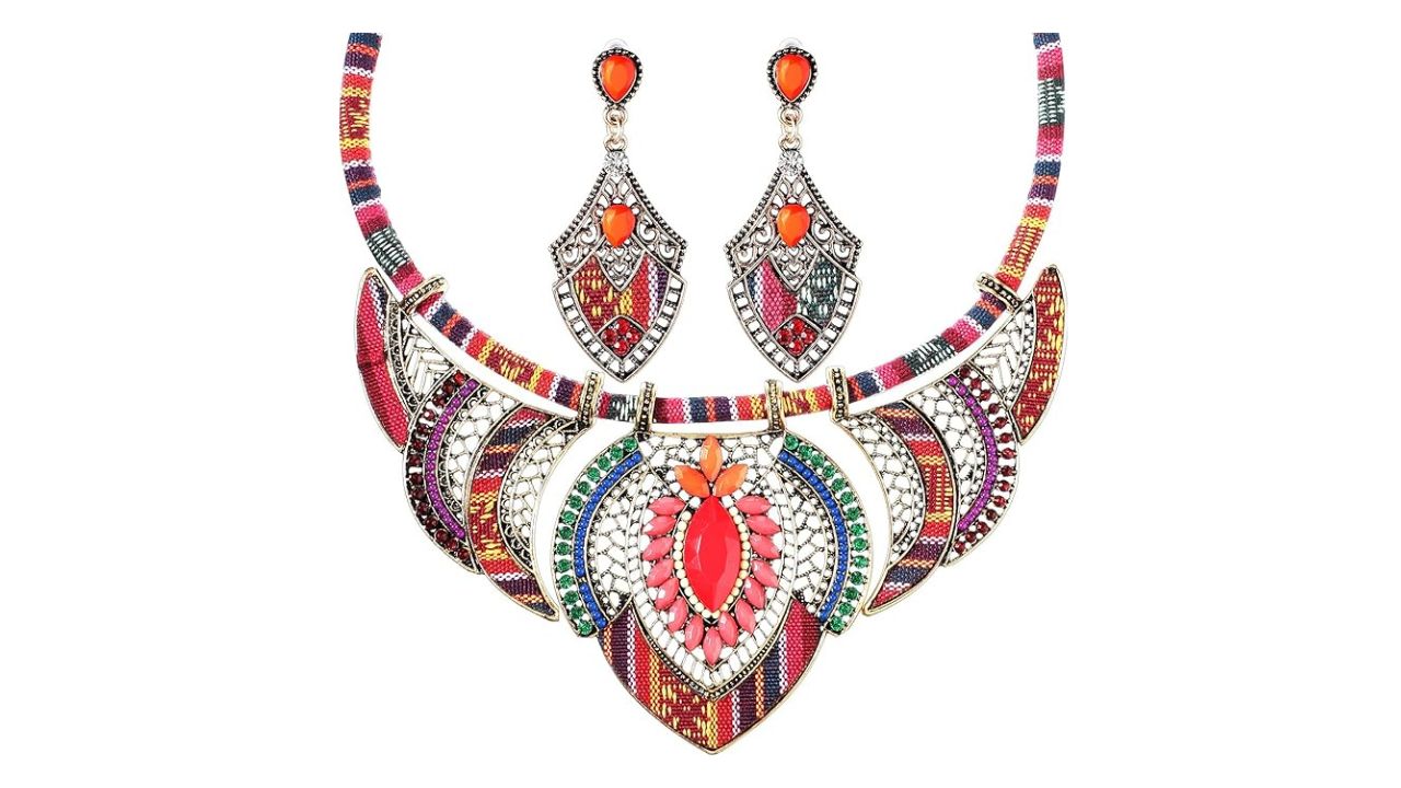 Junkin 2 Pieces African Jewelry Sets for Women