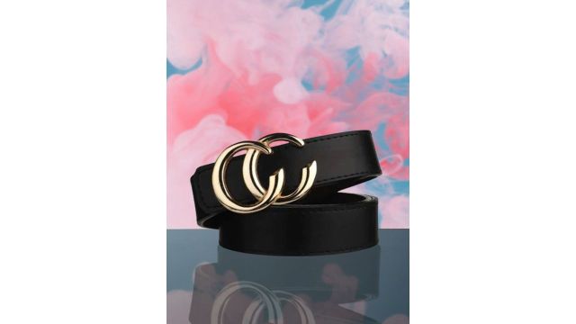 Kastner Women Black Formal Synthetic Leather Belt