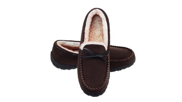LA PLAGE Men's Moccasin Slippers