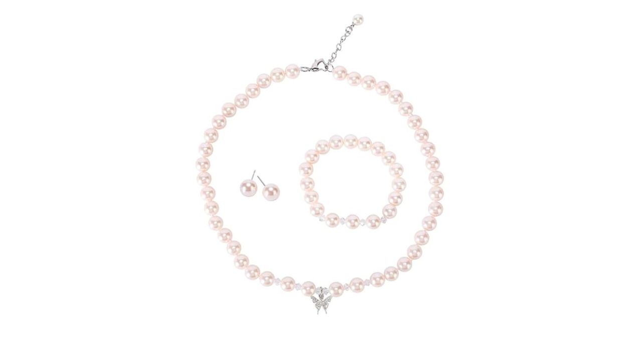 LEILE Imitation Pearls Necklace Bracelet Earring Set