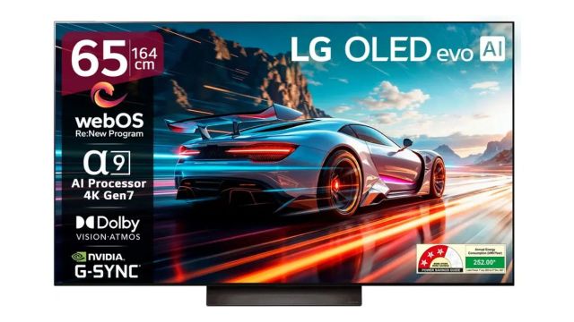 LG AI TV OLED evo C4 164 cm (65 inch) OLED Ultra HD (4K) Smart WebOS TV
