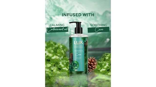 LUX Essence of Himalayas Cedarwood Oil & Cica Soothing Body Wash