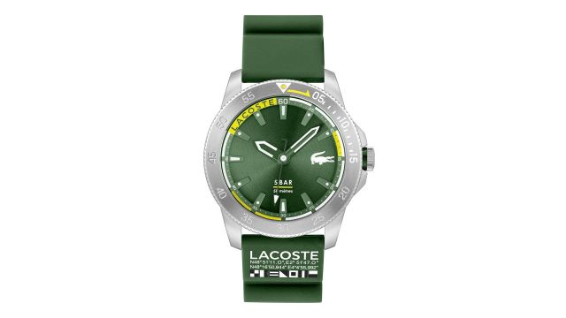 Lacoste Men Stainless Steel Dial & Silicon Straps Analogue Watch 2011332