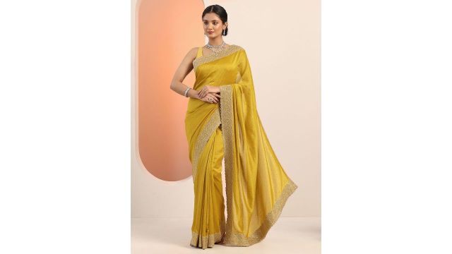 Libas Embellished Beads and Stones Saree