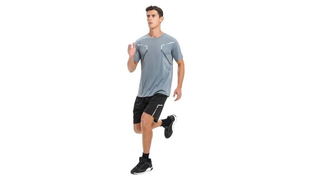 Lymio Polyester T-Shirt and Shorts Cord Set for Men