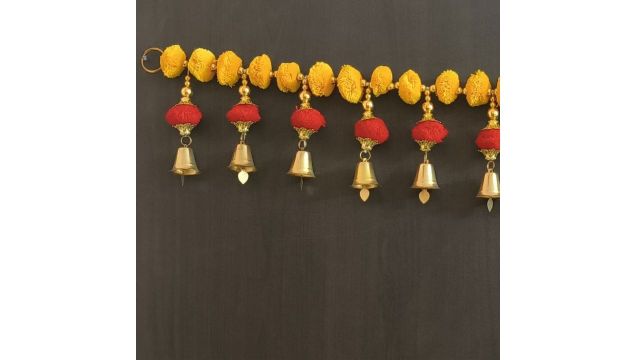 MYGIFTYSHOP Handmade Door Hanging Moti Latkan Style Bandarwal Toran