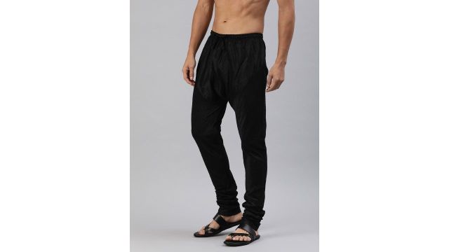 Manthan Men Solid Mid-Rise Churidar