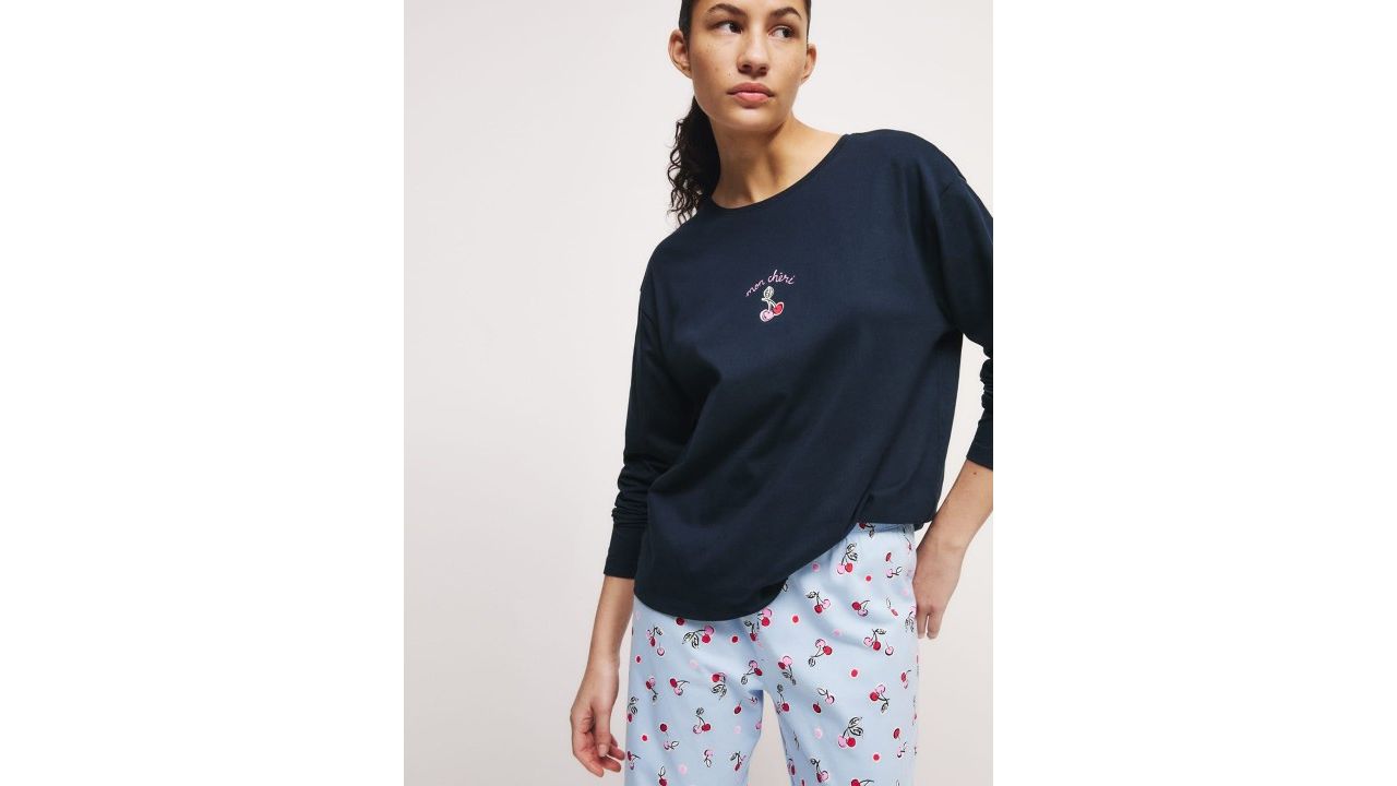 Marks & Spencer Women Printed Pyjama Pure Cotton Night suit