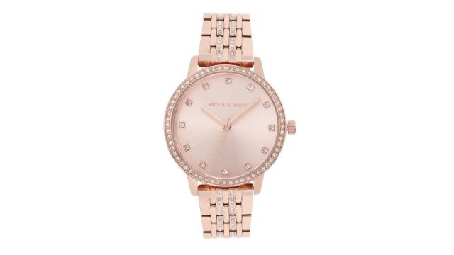 Michael Kors Women Outlet Melissa Rose Gold-Toned Dial Watch