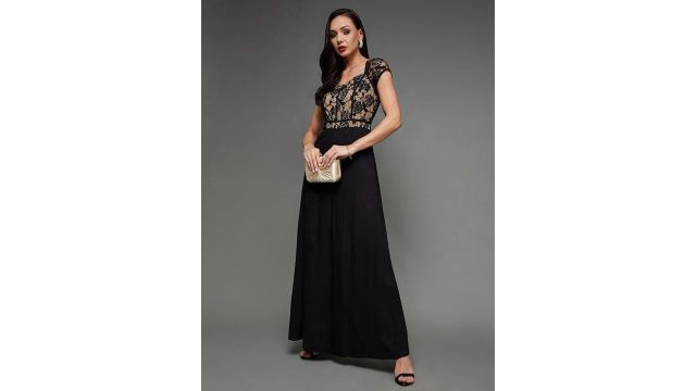 Miss Chase Women's Cut-Out Georgette Jumpsuit