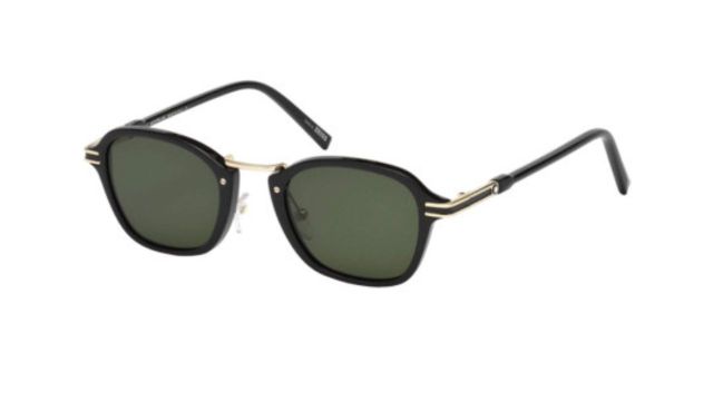 Mont Blanc Men Black Wayfarer Sunglasses