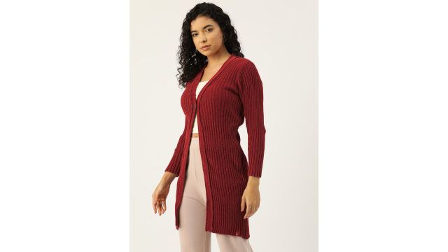Monte Carlo Women Ribbed Longline Cardigan
