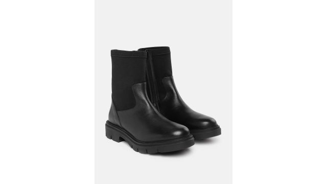 Nautica Women Mid-Top Leather Block Heel Boots