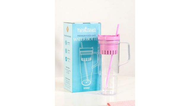 Nestasia Pink Solid Plastic Spill Proof Infuser - 1.2L