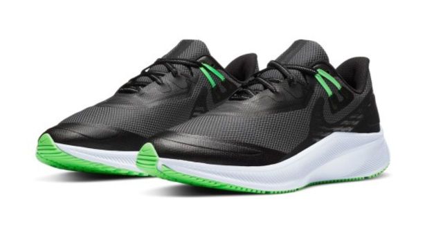 Nike Men Black Quest 3 Shield Running Shoe