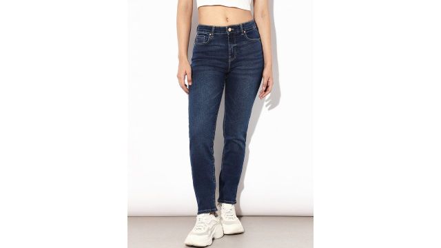 ONLY Women Slim Fit Light Fade Stretchable Jeans