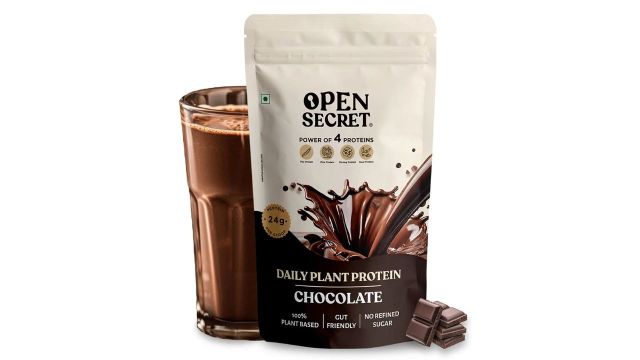 OPEN SECRET Plant Protein, 24g vegan protein per scoop, Chocolate Flavour